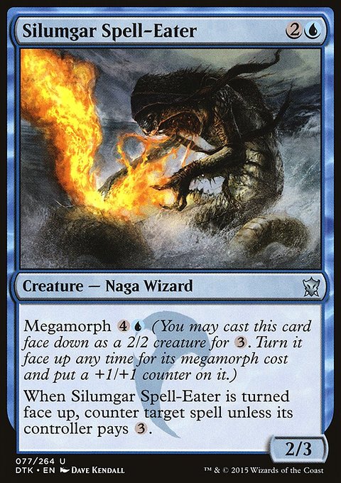 Silumgar Spell-Eater, Dragons of Tarkir #77, Magic: The Gathering card