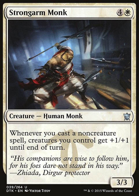 Strongarm Monk, Dragons of Tarkir #39, Magic: The Gathering card