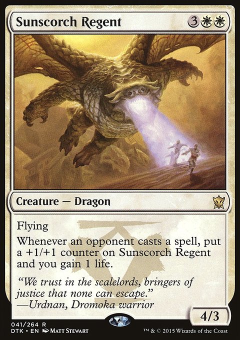 Sunscorch Regent, Dragons of Tarkir #41, Magic: The Gathering card