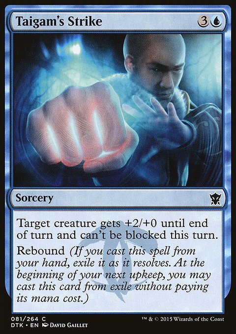 Taigam's Strike, Dragons of Tarkir #81, Magic: The Gathering card