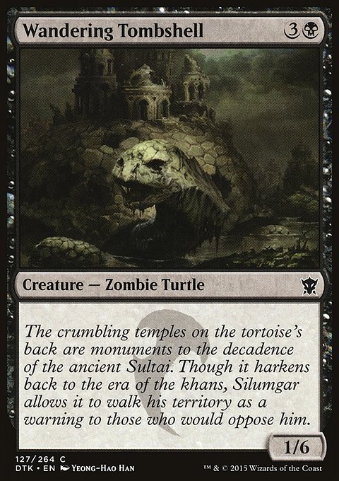 Wandering Tombshell, Dragons of Tarkir #127, Magic: The Gathering card