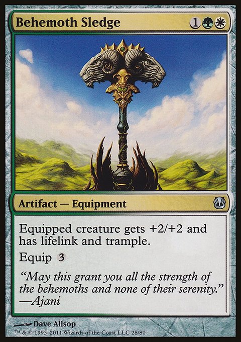 Behemoth Sledge, Duel Decks: Ajani vs. Nicol Bolas #28, Magic: The Gathering card