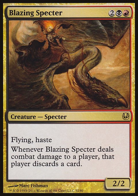 Blazing Specter, Duel Decks: Ajani vs. Nicol Bolas #52, Magic: The Gathering card