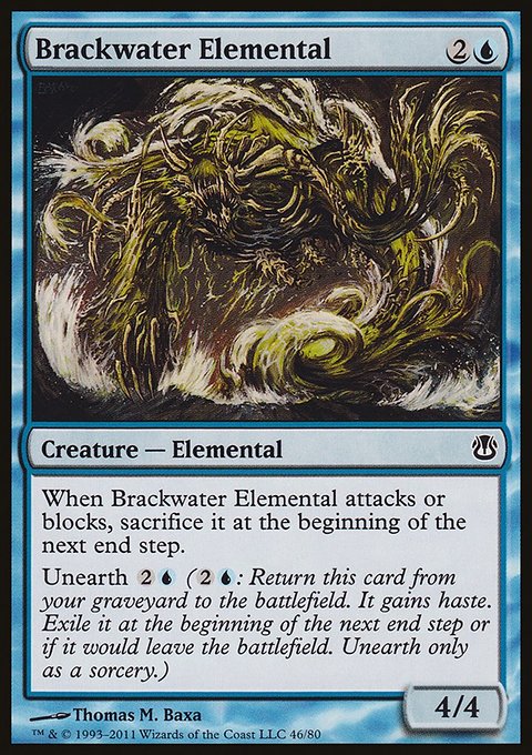 Brackwater Elemental, Duel Decks: Ajani vs. Nicol Bolas #46, Magic: The Gathering card