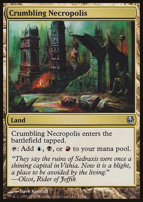 Crumbling Necropolis, Duel Decks: Ajani vs. Nicol Bolas #74, Magic: The Gathering card