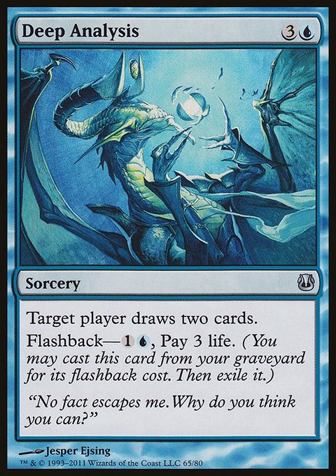 Deep Analysis, Duel Decks: Ajani vs. Nicol Bolas #65, Magic: The Gathering card