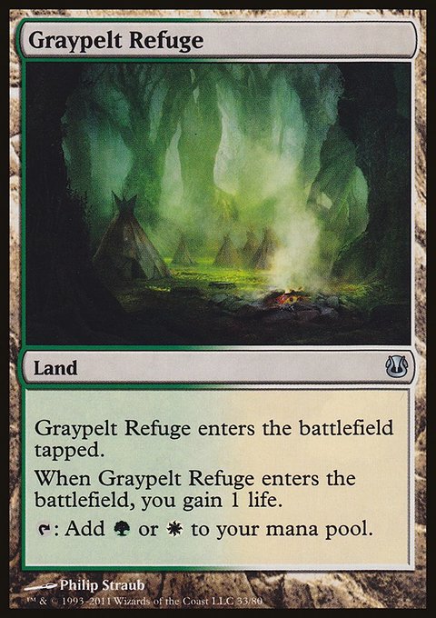 Graypelt Refuge, Duel Decks: Ajani vs. Nicol Bolas #33, Magic: The Gathering card