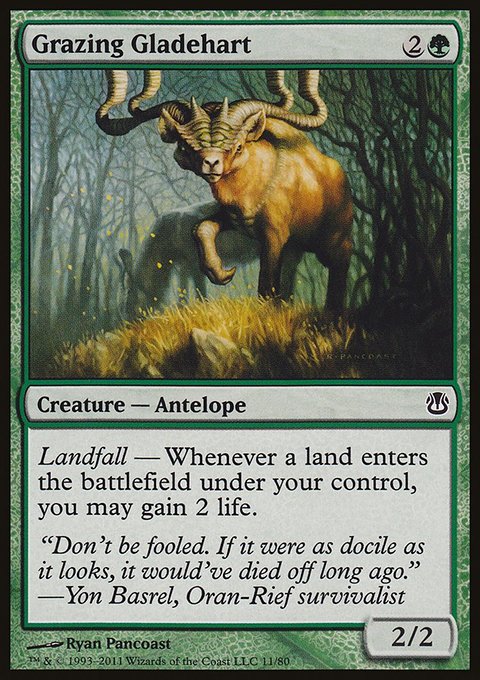 Grazing Gladehart, Duel Decks: Ajani vs. Nicol Bolas #11, Magic: The Gathering card