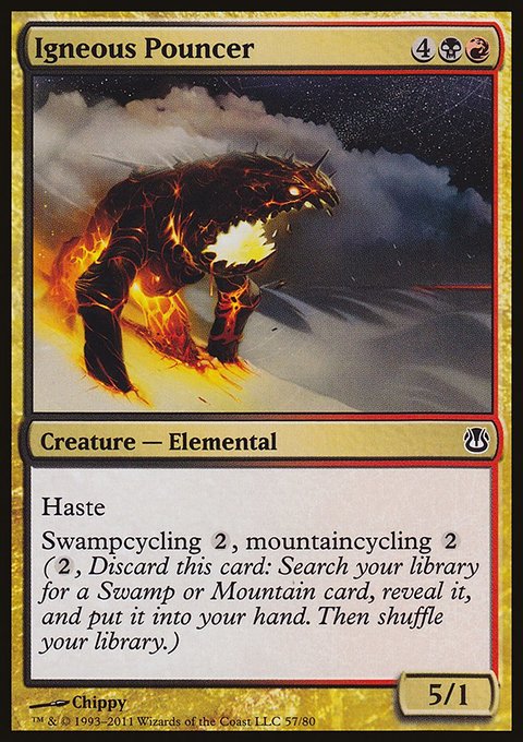 Igneous Pouncer, Duel Decks: Ajani vs. Nicol Bolas #57, Magic: The Gathering card