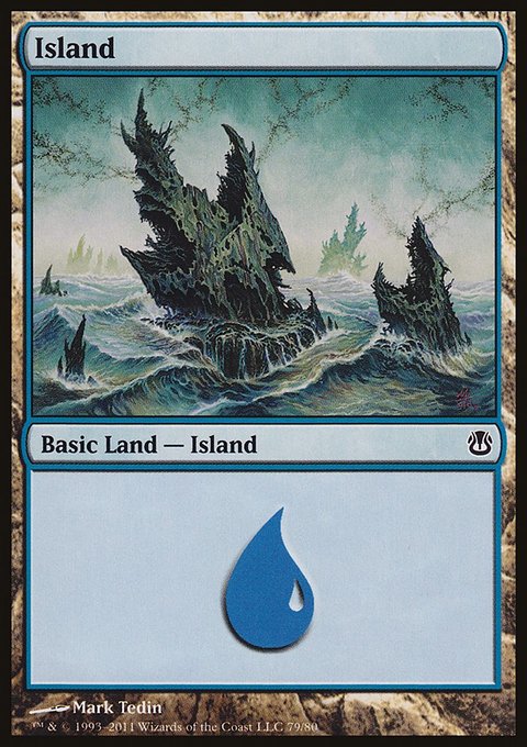 Island, Duel Decks: Ajani vs. Nicol Bolas #79, Magic: The Gathering card