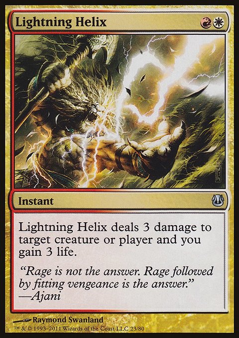 Lightning Helix, Duel Decks: Ajani vs. Nicol Bolas #23, Magic: The Gathering card