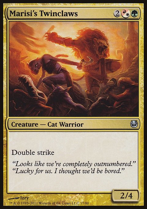 Marisi's Twinclaws, Duel Decks: Ajani vs. Nicol Bolas #17, Magic: The Gathering card