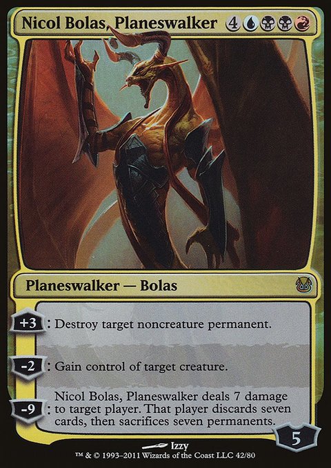 Nicol Bolas, Planeswalker, Duel Decks: Ajani vs. Nicol Bolas #42, Magic: The Gathering card