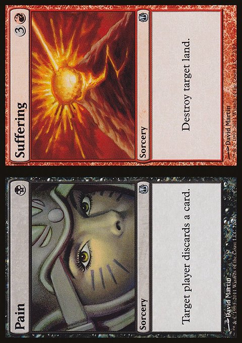 Pain // Suffering, Duel Decks: Ajani vs. Nicol Bolas #72, Magic: The Gathering card