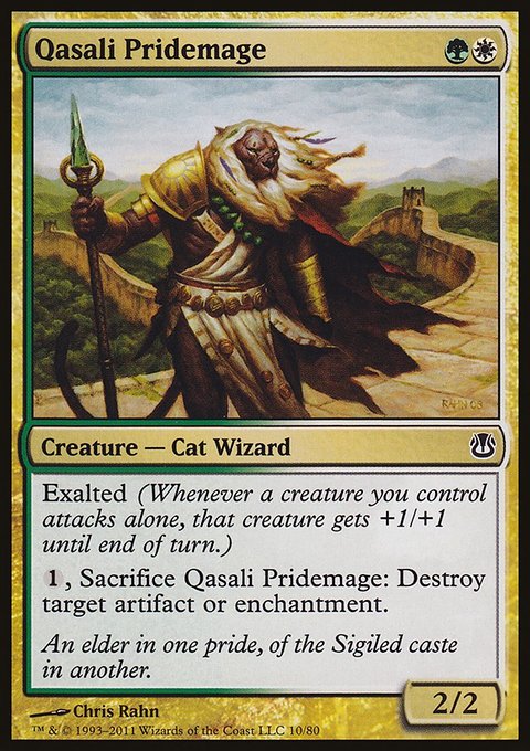 Qasali Pridemage, Duel Decks: Ajani vs. Nicol Bolas #10, Magic: The Gathering card