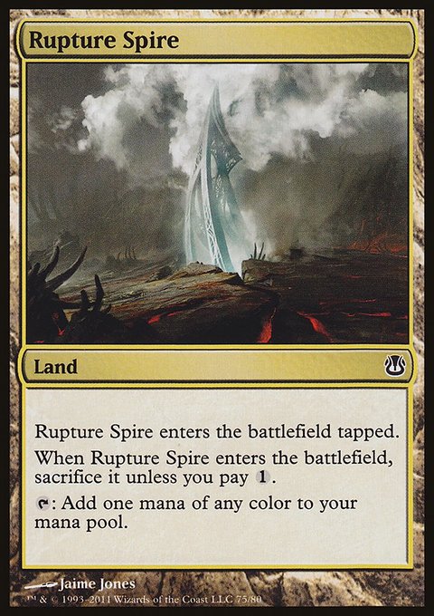 Rupture Spire, Duel Decks: Ajani vs. Nicol Bolas #75, Magic: The Gathering card
