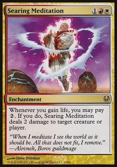 Searing Meditation, Duel Decks: Ajani vs. Nicol Bolas #27, Magic: The Gathering card