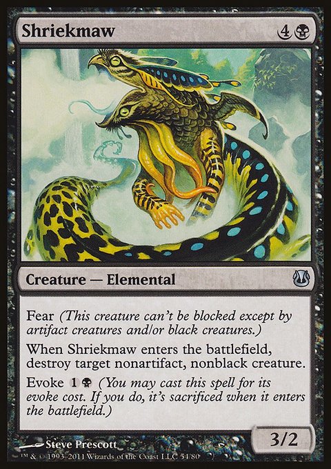 Shriekmaw, Duel Decks: Ajani vs. Nicol Bolas #54, Magic: The Gathering card