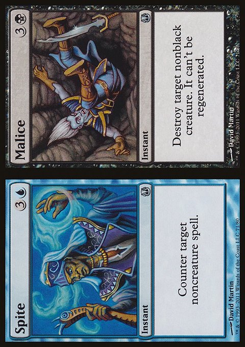 Spite // Malice, Duel Decks: Ajani vs. Nicol Bolas #71, Magic: The Gathering card