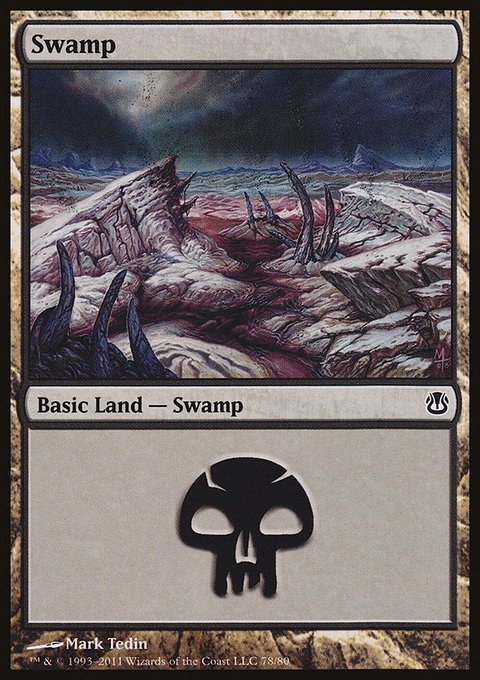 Swamp, Duel Decks: Ajani vs. Nicol Bolas #78, Magic: The Gathering card