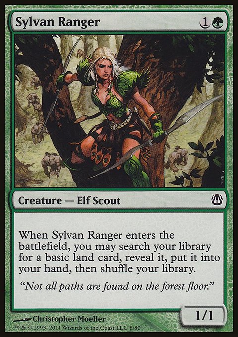 Sylvan Ranger, Duel Decks: Ajani vs. Nicol Bolas #8, Magic: The Gathering card