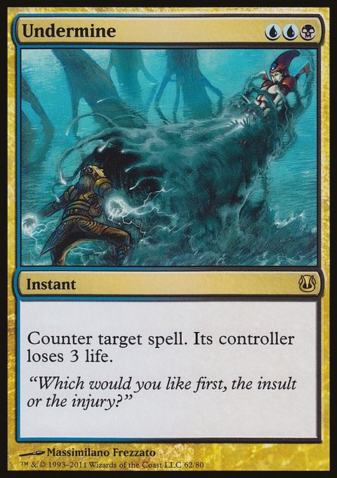 Undermine, Duel Decks: Ajani vs. Nicol Bolas #62, Magic: The Gathering card