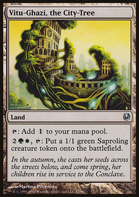 Vitu-Ghazi, the City-Tree, Duel Decks: Ajani vs. Nicol Bolas #37, Magic: The Gathering card