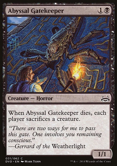 Abyssal Gatekeeper, Duel Decks Anthology: Divine vs. Demonic #31, Magic: The Gathering card