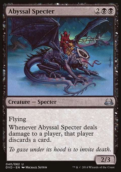 Abyssal Specter, Duel Decks Anthology: Divine vs. Demonic #40, Magic: The Gathering card