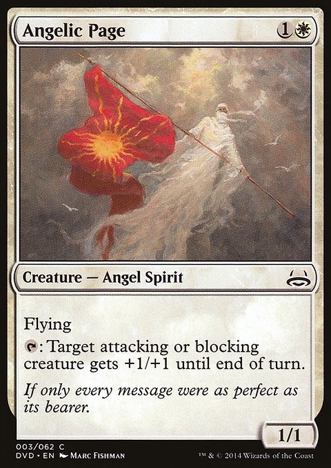 Angelic Page, Duel Decks Anthology: Divine vs. Demonic #3, Magic: The Gathering card
