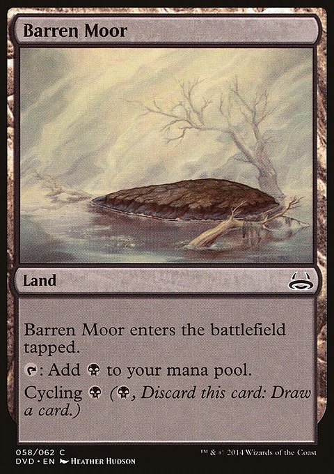Barren Moor, Duel Decks Anthology: Divine vs. Demonic #58, Magic: The Gathering card