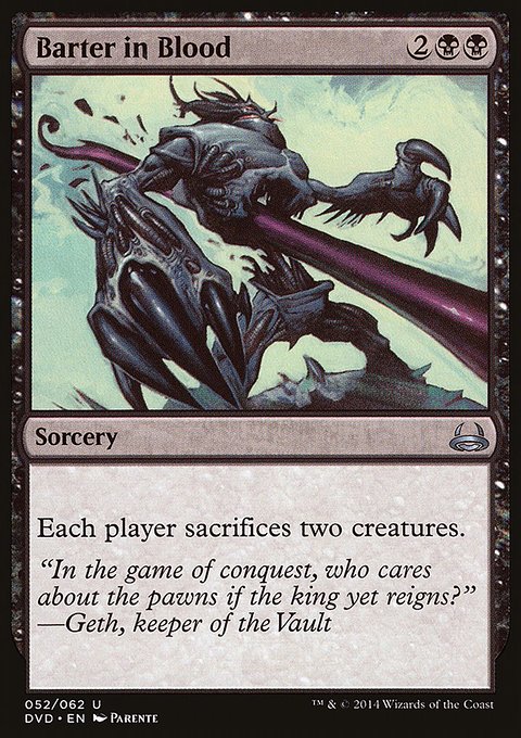 Barter in Blood, Duel Decks Anthology: Divine vs. Demonic #52, Magic: The Gathering card