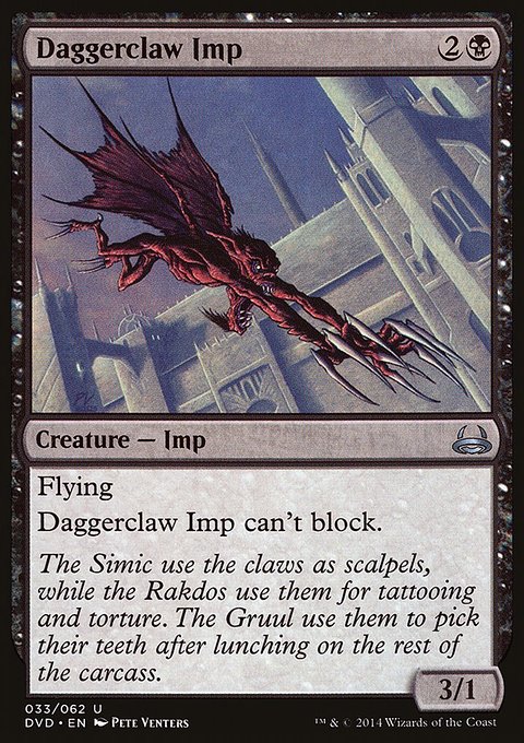 Daggerclaw Imp, Duel Decks Anthology: Divine vs. Demonic #33, Magic: The Gathering card