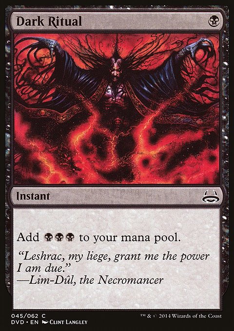 Dark Ritual, Duel Decks Anthology: Divine vs. Demonic #45, Magic: The Gathering card