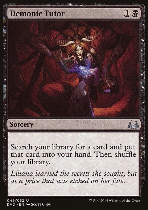 Demonic Tutor, Duel Decks Anthology: Divine vs. Demonic #49, Magic: The Gathering card