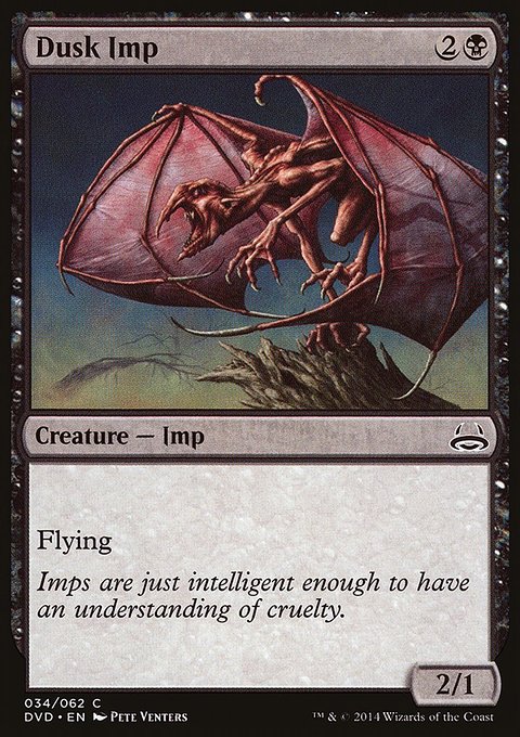Dusk Imp, Duel Decks Anthology: Divine vs. Demonic #34, Magic: The Gathering card