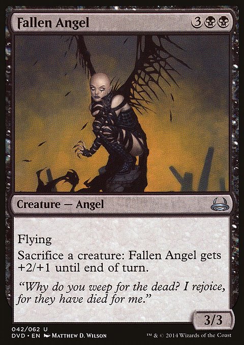 Fallen Angel, Duel Decks Anthology: Divine vs. Demonic #42, Magic: The Gathering card