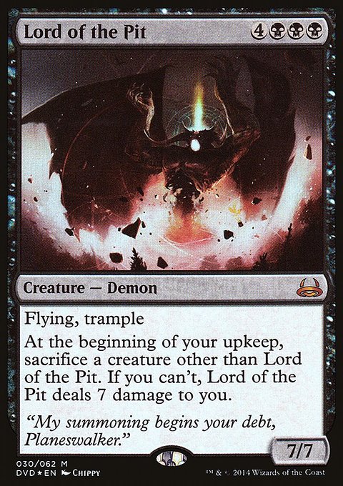 Lord of the Pit, Duel Decks Anthology: Divine vs. Demonic #30, Magic: The Gathering card