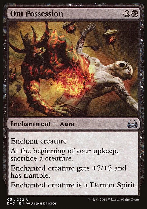 Oni Possession, Duel Decks Anthology: Divine vs. Demonic #51, Magic: The Gathering card