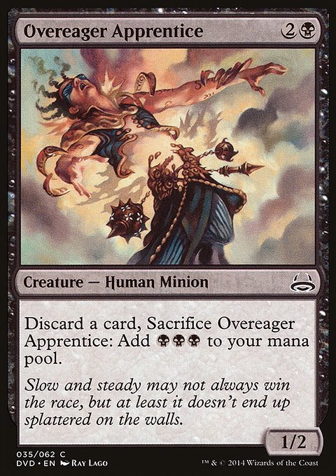 Overeager Apprentice, Duel Decks Anthology: Divine vs. Demonic #35, Magic: The Gathering card