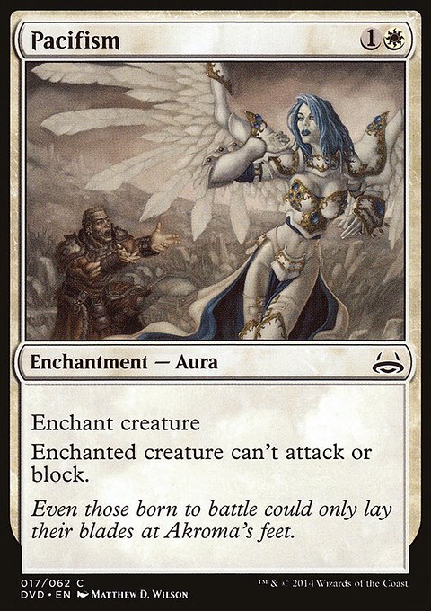 Pacifism, Duel Decks Anthology: Divine vs. Demonic #17, Magic: The Gathering card