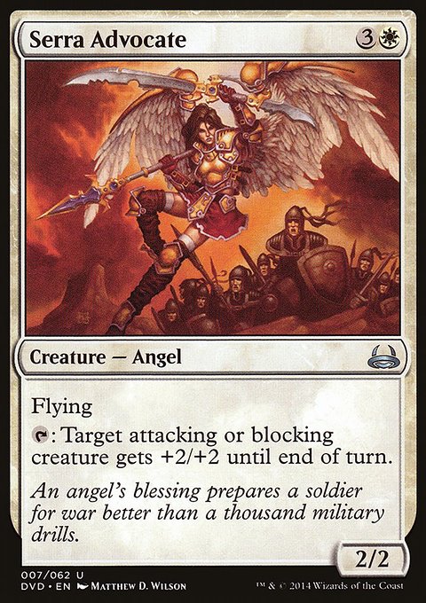 Serra Advocate, Duel Decks Anthology: Divine vs. Demonic #7, Magic: The Gathering card