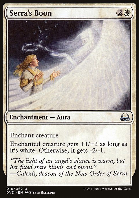 Serra's Boon, Duel Decks Anthology: Divine vs. Demonic #18, Magic: The Gathering card