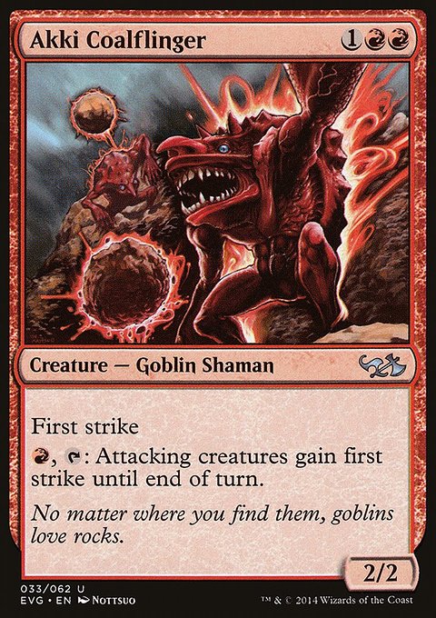 Akki Coalflinger, Duel Decks Anthology: Elves vs. Goblins #33, Magic: The Gathering card