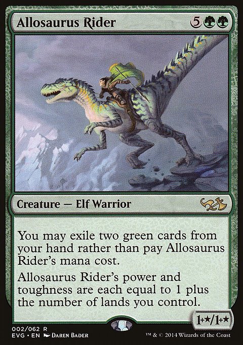 Allosaurus Rider, Duel Decks Anthology: Elves vs. Goblins #2, Magic: The Gathering card