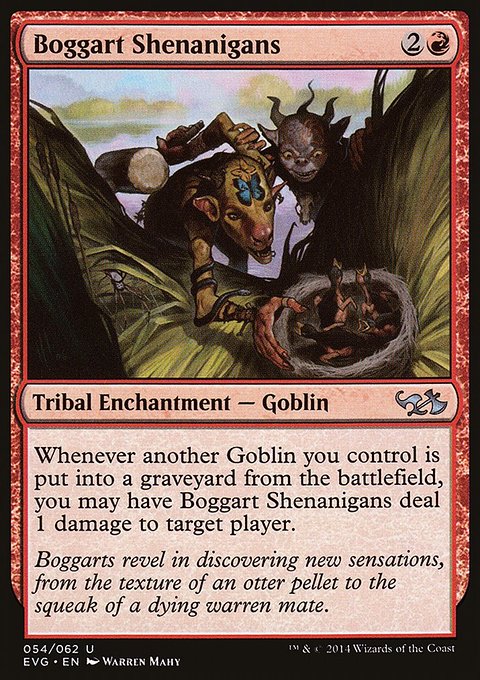Boggart Shenanigans, Duel Decks Anthology: Elves vs. Goblins #54, Magic: The Gathering card