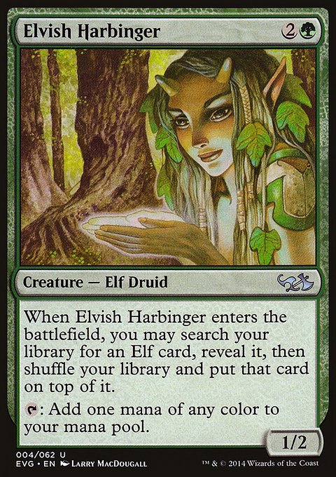 Elvish Harbinger, Duel Decks Anthology: Elves vs. Goblins #4, Magic: The Gathering card