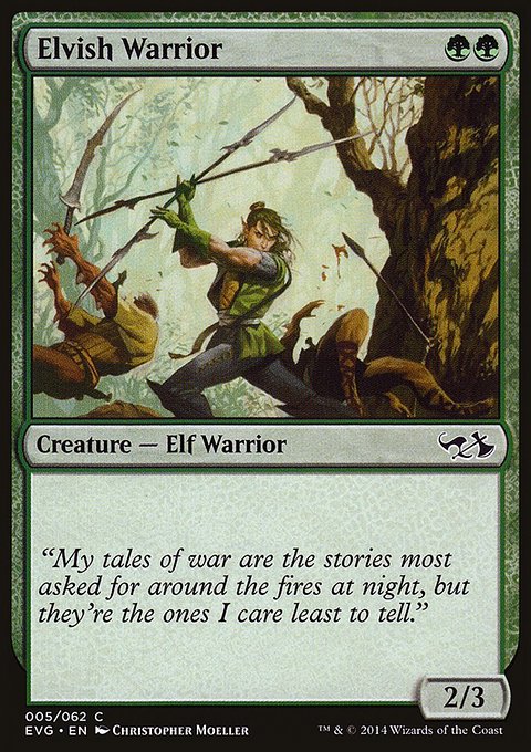Elvish Warrior, Duel Decks Anthology: Elves vs. Goblins #5, Magic: The Gathering card