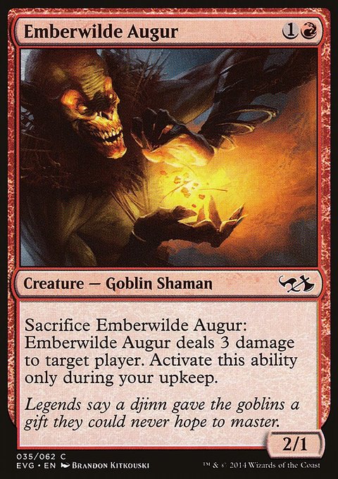 Emberwilde Augur, Duel Decks Anthology: Elves vs. Goblins #35, Magic: The Gathering card