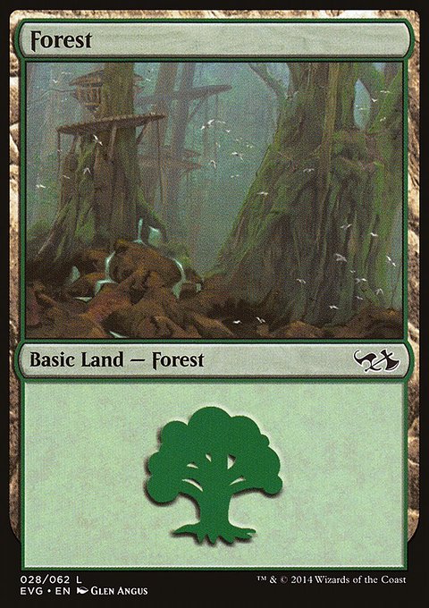 Forest, Duel Decks Anthology: Elves vs. Goblins #28, Magic: The Gathering card